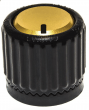 Loknob  Universal ABS 3/4 OD Black Gold 14128-BG