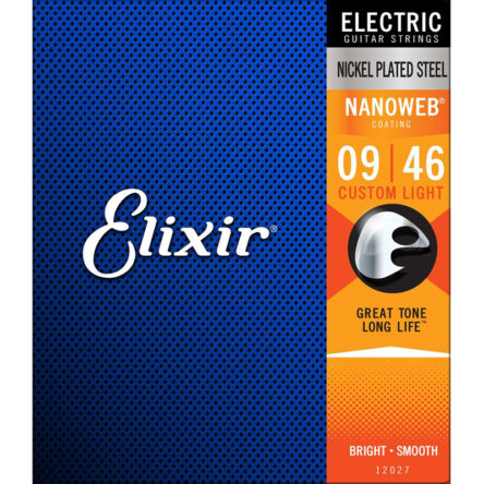 Elixir Nanoweb Coated Electric Guitar Strings 9-46 733132120277