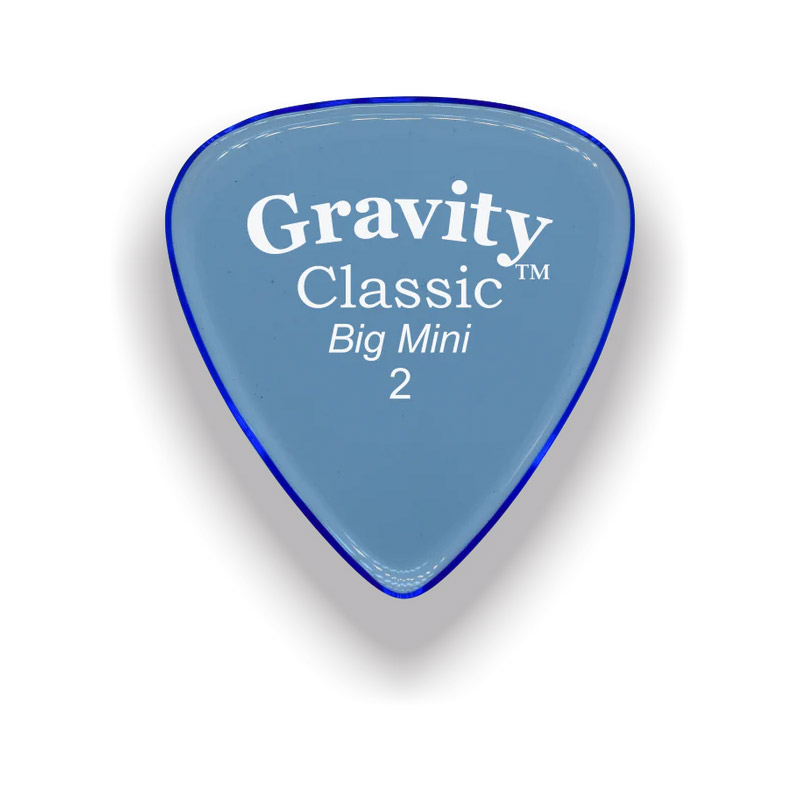 Gravity Pick Classic Big Mini 2mm Polished Blue GP-GCLB2P
