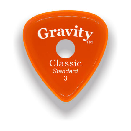 Gravity Picks Classic Standard 3mm Polished Orange Round Hole Grip GP-GCLS3PR