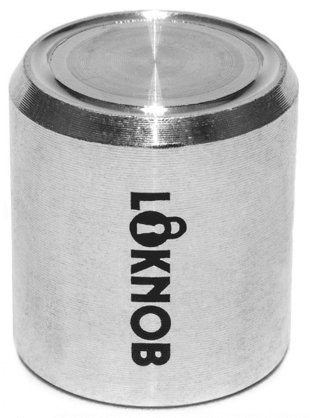 Loknob 3/4 Silver FUGGEDABOUDIT For CTS Pots LOK13126-CTS