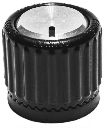 Loknob Universal ABS 3/4 OB Black Silver
