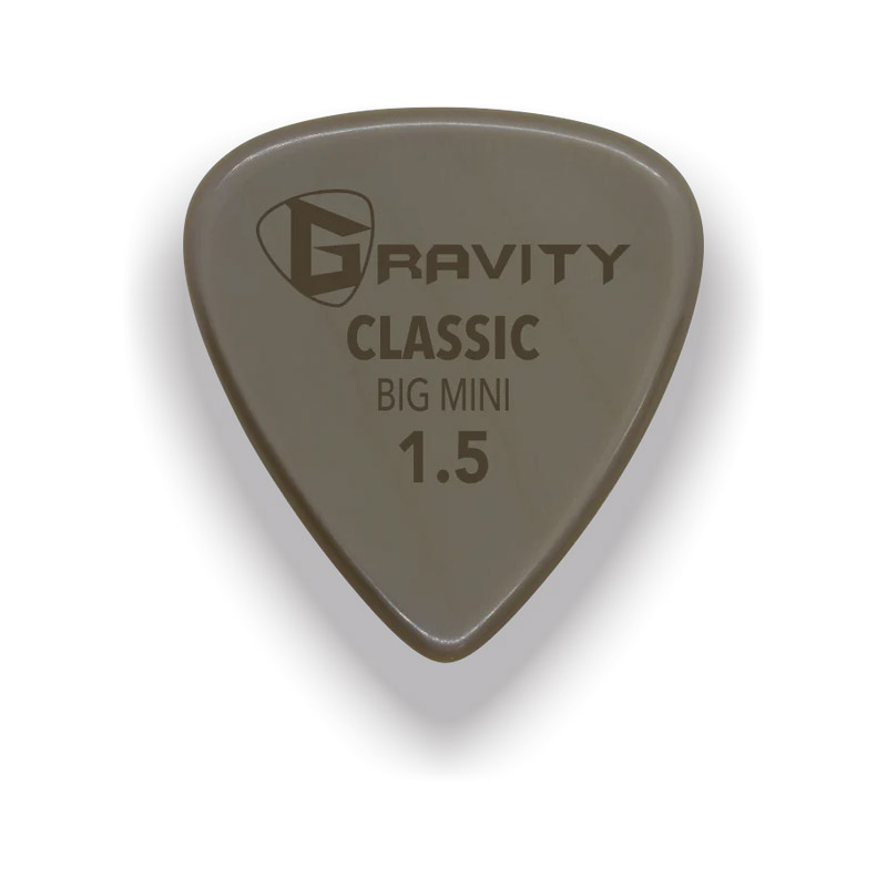 Gravity Picks Classic Gold Big Mini 1.5mm Polished Tan GP-GGCLB15