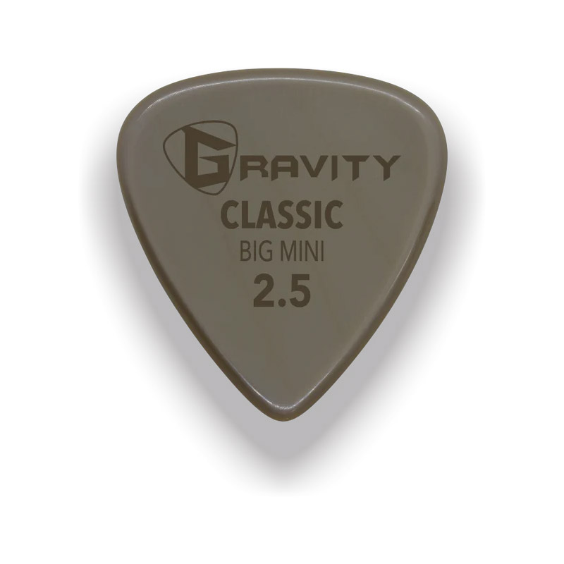 Gravity Picks Classic Gold Big Mini 2.5mm Polished Tan GP-GGCLB25