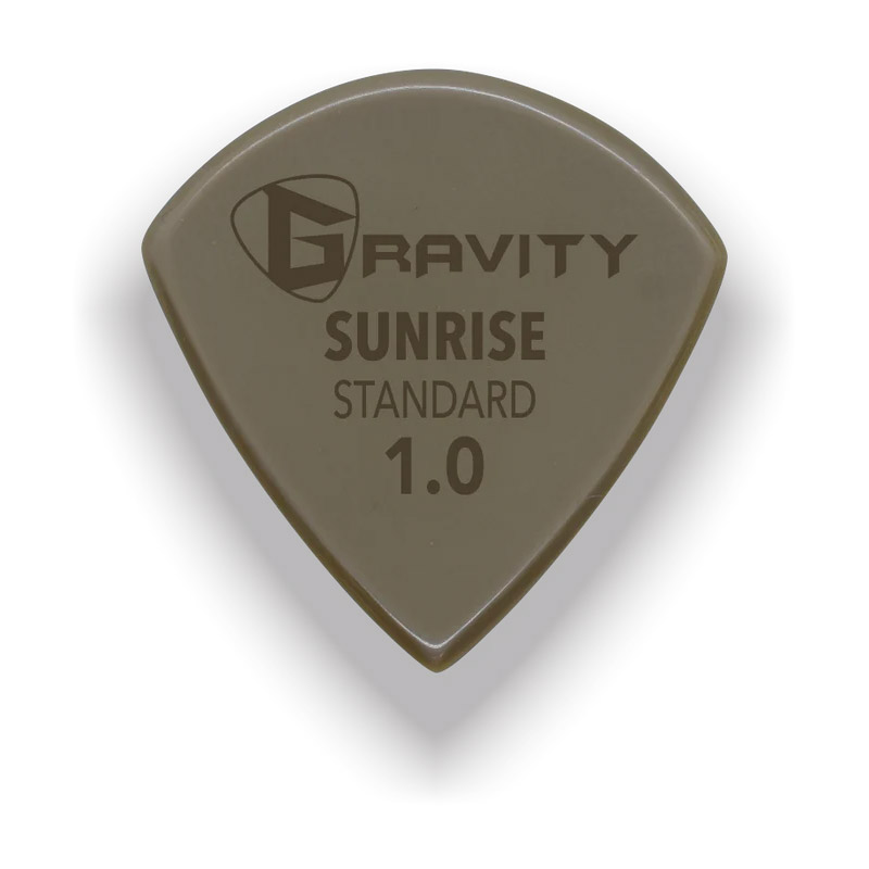 Gravity Picks Sunrise Gold Standard 1mm Polished Tan GP-GGSUS10