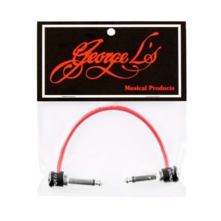 George L's Prepack 155 1/2ft Patch Cable Vintage Red Right Angle Plugs GLPP1551/2VR
