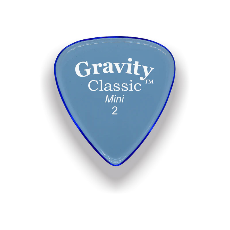 Gravity Picks Classic Mini Jazz 2mm Master Finish Blue GP-GCLM2M