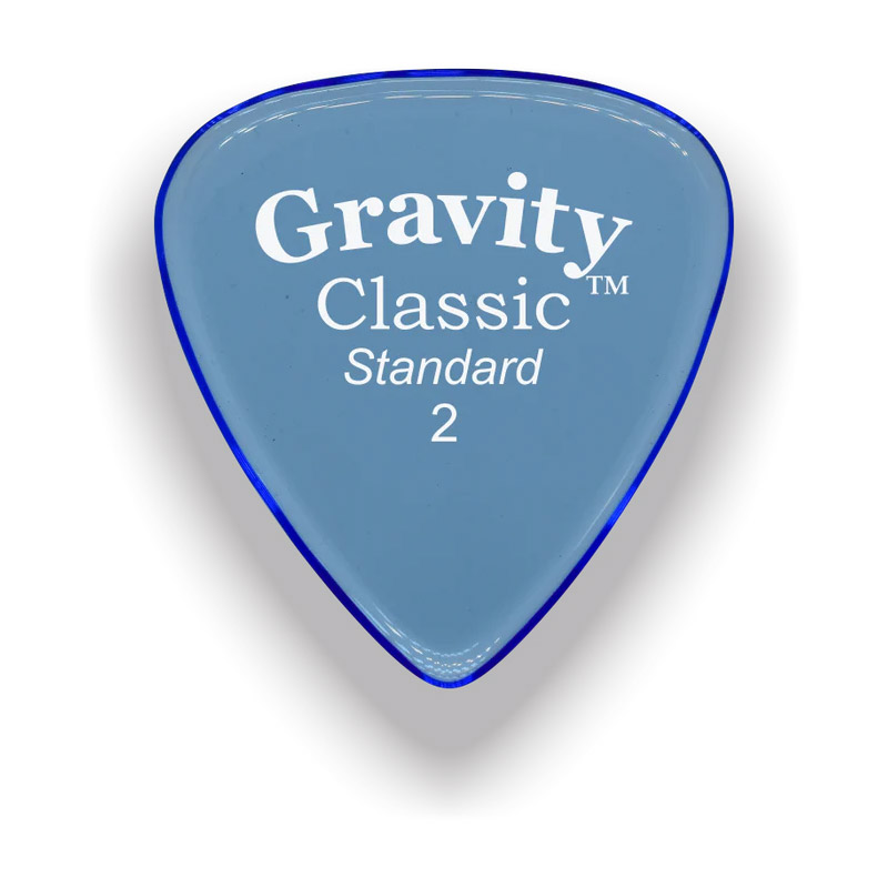 Gravity Picks Classic Standard 2mm Master Finish Blue GP-GCLS2M