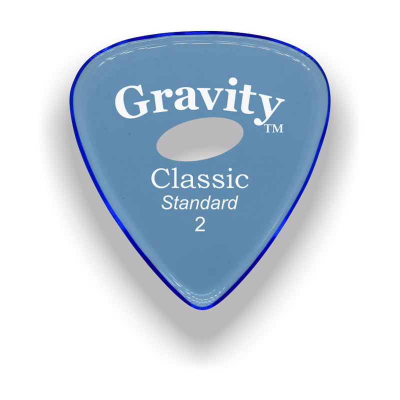 Gravity Picks Classic Standard 2mm Master Finish Elipse Grip Hole GP-GCLS2ME