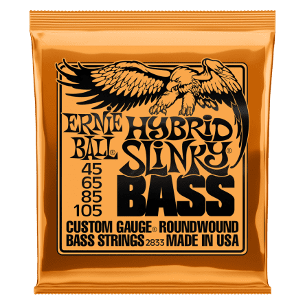 Ernie Ball Hybrid Slinky 4-String Nickel Wound Electric Bass Strings (45-105)