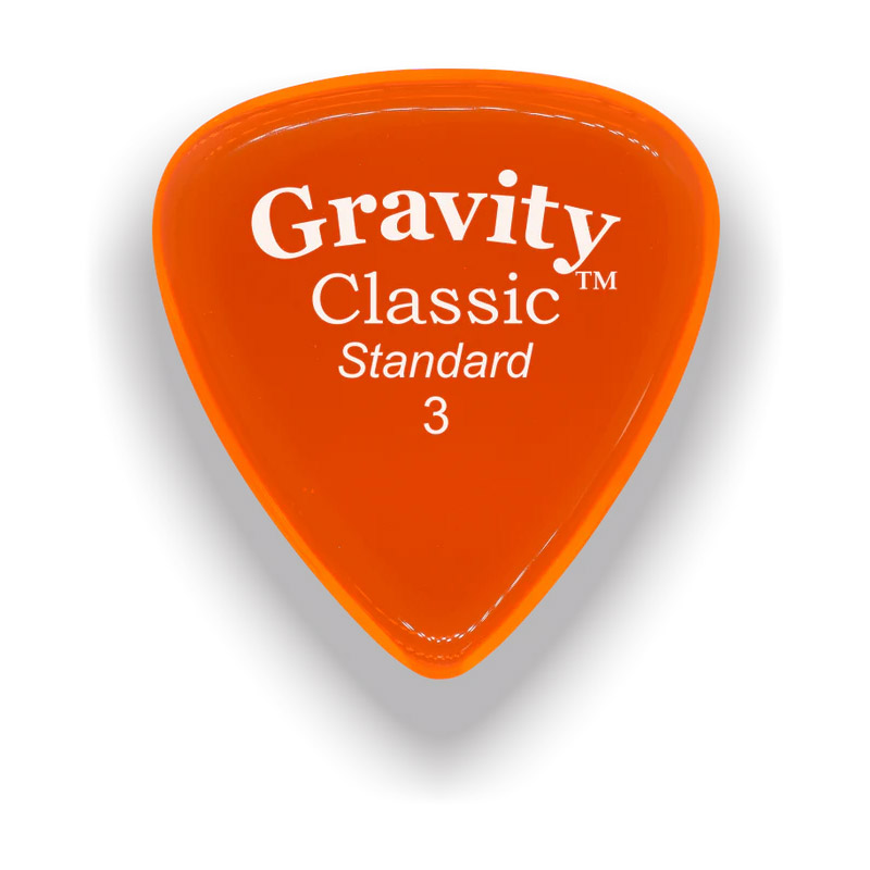 Gravity Picks Classic Standard 3mm Master Finish Orange GP-GCLS3M