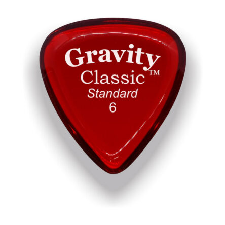 Gravity Picks Classic Standard 6mm Polished Red GP-GCLS6P