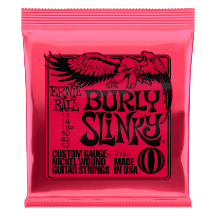 Ernie Ball Burly Slinky Nickel Wound Electric Guitar Strings (11-52)