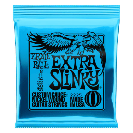 Ernie Ball Extra Slinky Nickel Wound Electric Guitar Strings (8-38)
