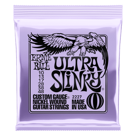 Ernie Ball Ultra Slinky Nickel Wound Electric Guitar Strings (10-48)