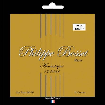 Philippe Bosset Acoustic Soft Brass 80/20 12 String Set (10-47)
