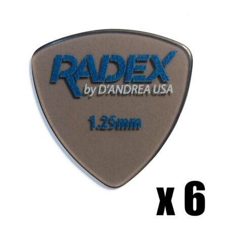 D’Andrea USA Radex Smoke 346 Shape Pick 1.25mm 6 Pack DA-RDX346 1.25