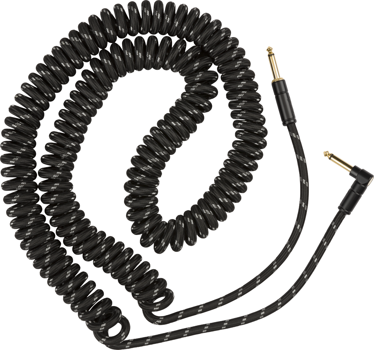 Fender Deluxe Coil Cable 30' Black Tweed SALE
