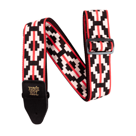Ernie Ball Ristra Red Adjustable Jacquard Strap