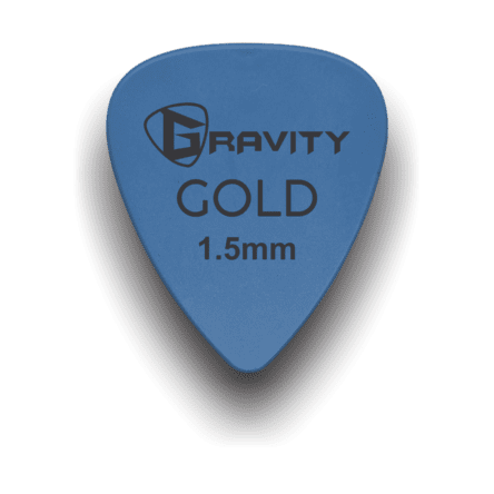 Gravity Picks GP15BL 1.5mm Gold Series Blue