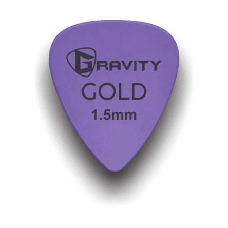 Gravity Picks GP15PU 1.5mm Gold Series Purple