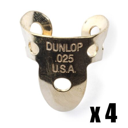 Jim Dunlop Gauged Brass Finger Picks 4 Pack J3070