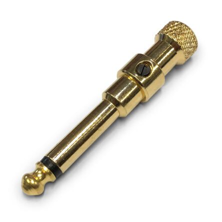 George L's 225 Stretch Plug Brass GL225STRPB