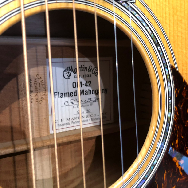 Martin OM42 Vine of Harmonics Limited Edition #5 of 30 **2nd Hand** *0541