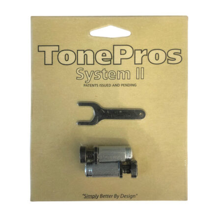 TonePros VS1 Locking Studs US Thread (Vintage Series "Steel") Black TP-VS1-B (TP-VBS1)