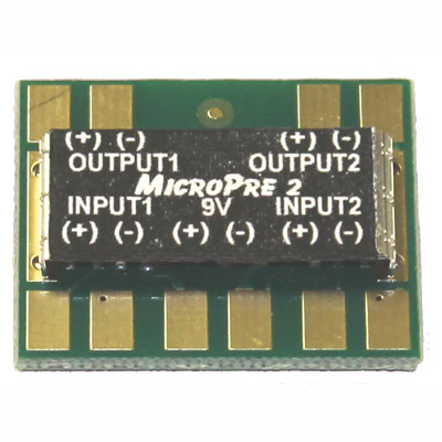 Schatten MicroPre 2 Miniature Two-Channel Preamp for Acoustic & Magnetic Pickups SDMICRO-PRE2