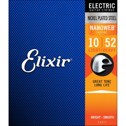 Elixir Nanoweb Electric Guitar Strings 10-52 Nickel Plated Steel 733132120772