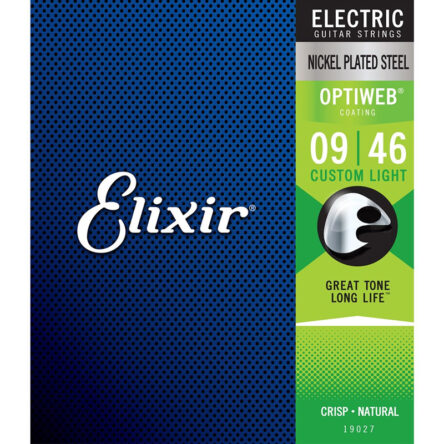 Elixir Optiweb Electric Guitar Strings 9-46 Nickel Plated Steel 733132190270