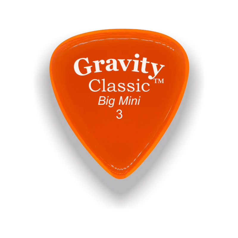 Gravity Picks Classic Big Mini 3mm Master Finish Orange GP-GCLB3M